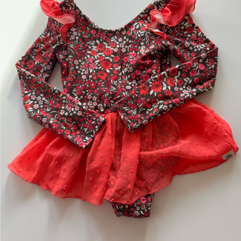 Cheeky Plum Girls Skirted Leotard